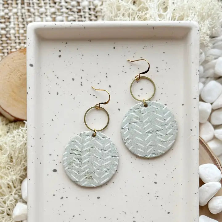 Ruby Mineral Green Earrings