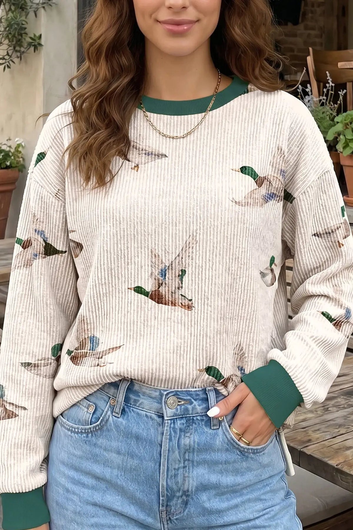 Mallard Ribbed Top