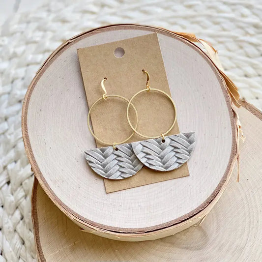 Canyon Stone Braid Earrings