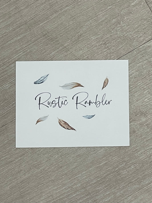 *RUSTIC RAMBLER GIFT CARD