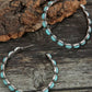 Turquoise C - Hoop Earrings