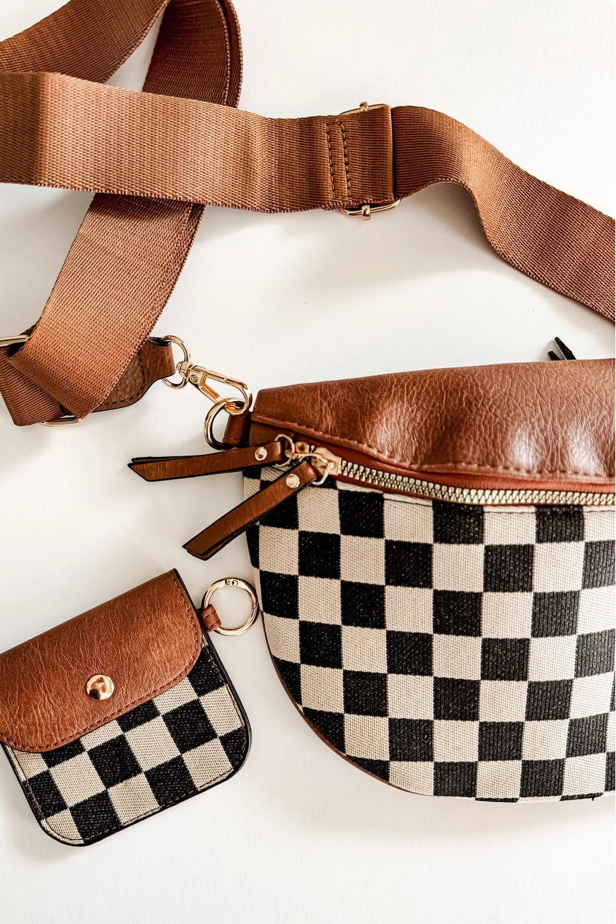 Checkered Crossbody Bag