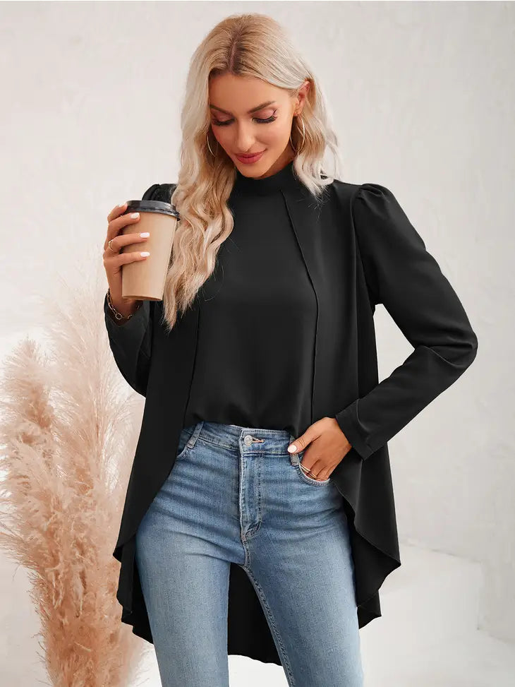 Holden High Low Long Sleeve Blouse