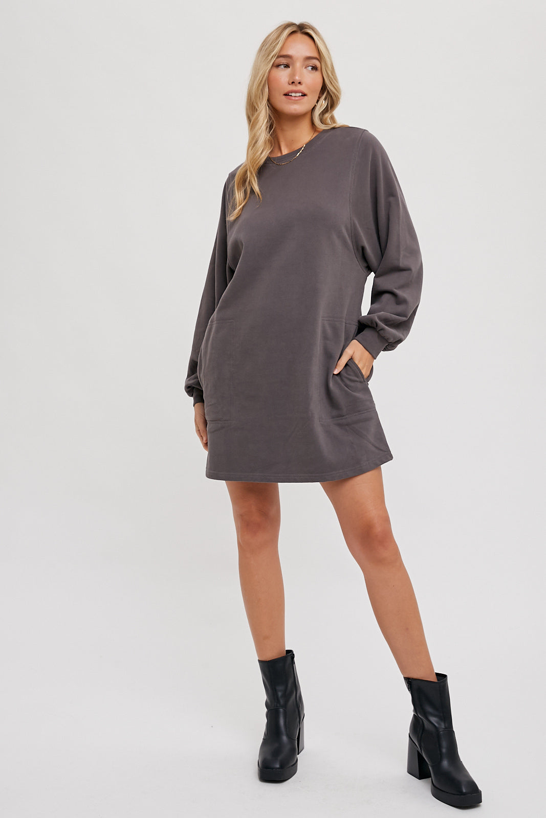 Terry Sweatshirt Dress