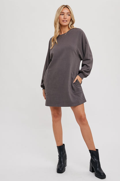 Terry Sweatshirt Dress