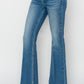 Risen Low Rise Flare Jeans