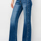 Risen Mid-Rise Star Straight Jeans