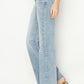 Risen High Rise Front Draw String Jeans