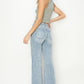 Risen High Rise Front Draw String Jeans