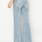 Risen High Rise Front Draw String Jeans