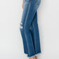 Risen Mid Rise Frayed Jean