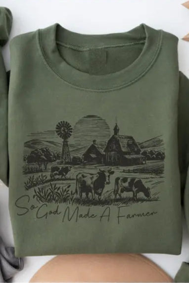 So God Made A Farmer Sweatshirt