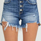 Risen High Rise Button Fly Shorts