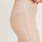 LEOPARD FOIL HIGHWAISTED LEGGINGS - PEACH