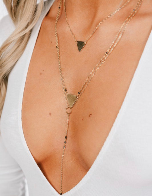 Triangle Y-necklace