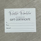 *RUSTIC RAMBLER GIFT CARD